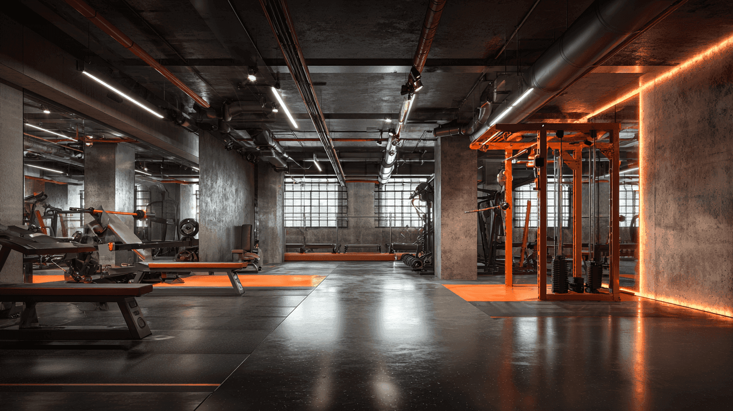 Modern gym background